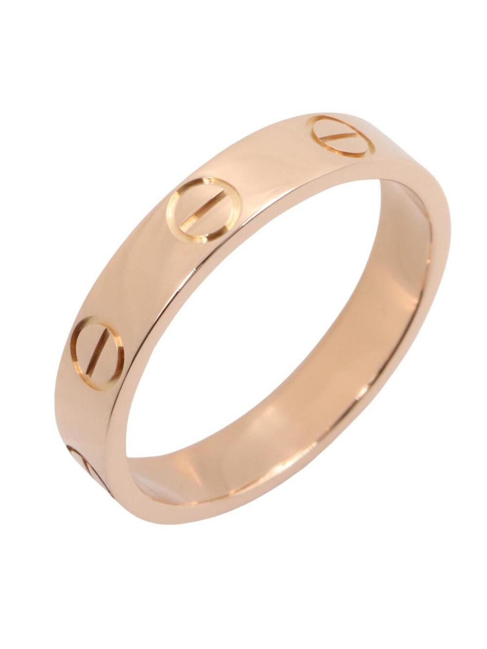 Cartier Mini Love Ring 18Kpg Pink Rose #309591C13B